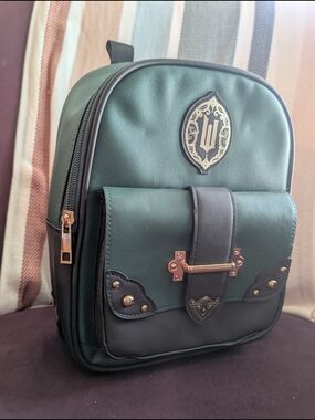 Wicked Women's Faux-Leather Mini Backpack with Gold Hardware
